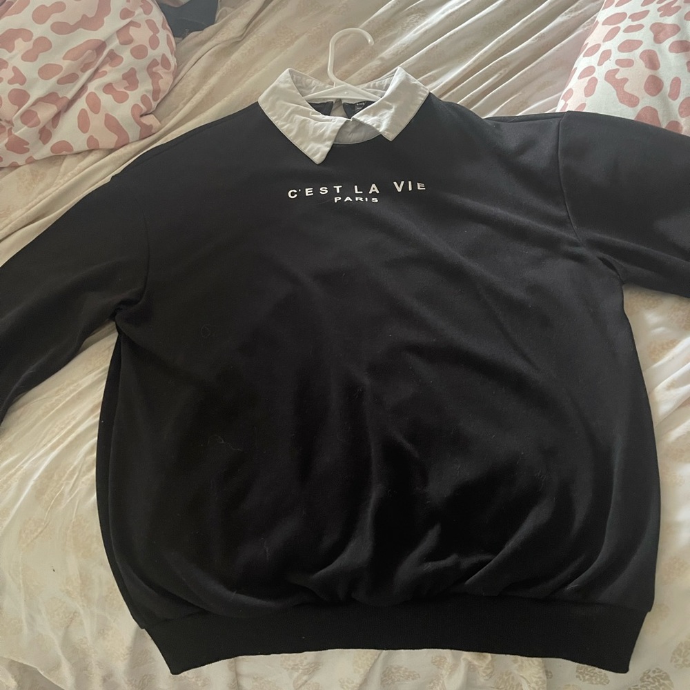 Collar sweater shirt